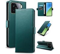 Case For Xiaomi 15 - [Rfid Blocking ] Luxury Pu Protective Case [Magnetic] [Card Slot] [Stand] Wallet Flip Case, [Green]
