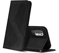 Case For Xiaomi Note 10 5g / Note 10t, Premium Leather Protective Flip Case Cover Folio Wallet For Xiaomi Note 10 5g/Poco M3 Pro/ Note 10t (Black)