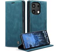 Case For Xiaomi Note 13 4g Leather Flip Case Pouch Protective Wallet Flip Case Premium Cover Magnetic Card Holder Case For Xiaomi Note 13 4g, Blue Green
