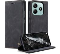 Case For Xiaomi Note 14 5g Leather Flip Case Pouch Protective Wallet Flip Case Premium Cover Magnetic Card Holder Case For Xiaomi Note 14 5g, Black