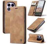 Case For Xiaomi Note 14 Pro 4g Premium Leather Protective Pouch Wallet Flip Case Magnetic Case Cover For Note 14 Pro 4g, Brown