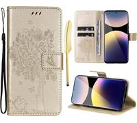 - Case For Xiaomi Note 14 Pro 5G/Poco X7 5G Case Folio Protective Cover Pu Leather Wallet Silicone [Magnetic Closure][Card Slots][Stand Feature] - Gold