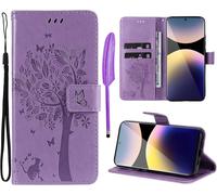- Case For Xiaomi Note 14 Pro 5g / Poco X7 5g Case Folio Protective Cover Pu Leather Wallet Silicone [Magnetic Closure][Card Slots][Stand Feature]-Purple