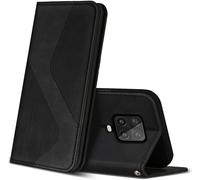 Case For Xiaomi Note 9 Pro/ Note 9s, Premium Leather Protective Case Cover, Flip Folio Wallet For Xiaomi Note 9 Pro/ Note 9s (Black)