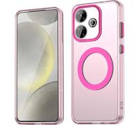 Case For Xiaomi Redmi 13 4g/Poco M6 4g Case, [Magsafe Compatible] Cover/Ultra Thin Tpu Anti-Fingerprint Shockproof Matte Design ¿ Pink