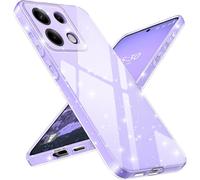 Case For Xiaomi Redmi Note 13 5g (Not For 4g) Silicone Case, Full Camera Protection, Slim Soft Tpu Protective Case With Glitter Finish, Purple