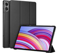 Case For Xiaomi Redmi Pad Pro 12.1 Inch/Xiaomi Poco Pad 12.1 Inch 2024, Hard Back Case Cover Slim Lightweight Folding Flip With Auto Sleep/Wake Function, Black