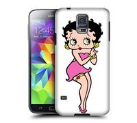 Case Fun Coque Betty Boop Pin Up Girl Coque Rigide à Clipser pour Samsung Galaxy S5 (i9600)