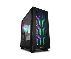 CASE GAMING CA300T SHARK BLACK ATX NERO RGB NO ALIMENTATORE