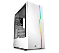 Sharkoon Boîtier midi tower RGB Slider – RGB – Blanc