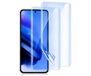 case & glass 2 Protecteurs d'écran Compatible avec TCL K70 Power 4G Anti Lumière Bleu Hydrogel