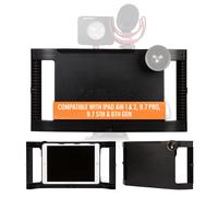 Case iographe iPad avec des poignees pour le trepied compatible avec iPad 9.7 - monture de camera iPad pour iPad Air 1 et 2 iPad Pro 5th et 6th G