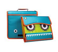Case-It Monsters The Sidekick Classeur extensible à 5 onglets Couleur Aqua
