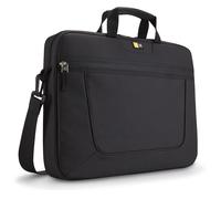 "Laptop Attache" Sacoche pour ordinateur portable 15.6", avec fermeture éclair, rembourré, poignées rembourrées, bandoulière amovible, poche à fermeture éclair externe, dimensions 41.9 x 7.1 x 36.8 cm, couleur noir, garantie 25 ans