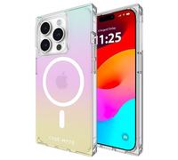 CASE-MATE BLOX Coque pour iPhone 15 Pro - Arc-en-Ciel irisé [Protection Contre Les Chutes de 3,6 m] [Compatible avec MagSafe] Coque magnétique avec Bords carrés pour iPhone 15 Pro 6,1", Anti-Rayures,
