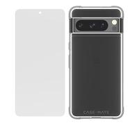 Case-Mate Coque pour Google Pixel 8 Pro avec Protecteur d'écran en Verre trempé [6,3", 2023] [Protection Contre Les Chutes de 3,7 m] [Chargement sans Fil] Coque Transparente Robuste pour Google Pixel