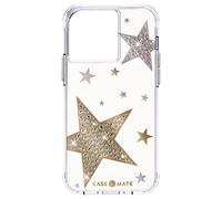 Case-Mate Coque Transparente Superstar - Motif étoiles pailletées - Protection Contre Les Chutes de 3 m, résistante aux Chocs, Anti-Rayures, Compatible avec Apple iPhone 13