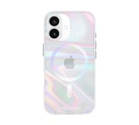 CASE MATE, étui pour Apple iPhone 16 MagSafe modèle Soap Bubble Iridescent, Coloré