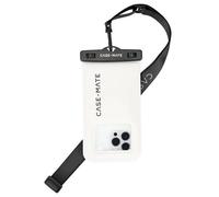 Case-Mate Étui waterproof flottant pour smartphone jusqu'à 6,7" - Blanc/Noir
