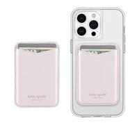 Kate Spade New York Portefeuille/Porte-Cartes magnétique - Compatible avec Portefeuille MagSafe - Cornouiller pâle