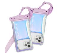 Case-Mate Lot de 2 Pochettes étanches IP68 à Bulles de Savon pour téléphone - Étuis flottants imperméables avec lanière à bandoulière - Compatible avec Tous Les appareils, Compatible avec Les écrans