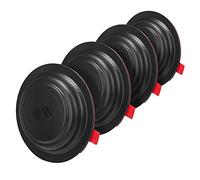 CASE-MATE Lot de 4 coques de protection AirTags compatibles avec le support Apple Air-Tag [Coque autocollante Air-Tag | Coussinets adhésifs supplémentaires inclus | Fixation facile sur les surfaces] - Noir