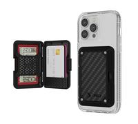 Case-Mate Peli Portefeuille magnétique MIL-STD à Clipser MagSafe pour iPhone [Porte-Carte] [Blocage RFID] Portefeuille magnétique Rigide Amovible pour iPhone 16 Pro Max/15 Pro Max/14 Pro/13/12 (Noir)