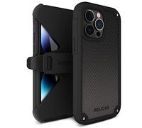 Pelican Shield Kevlar Series - Coque pour iPhone 14 Pro Max 6,7" [compatible avec MagSafe] [protection de qualité militaire contre les chutes] Coque de chargement magnétique pour iPhone avec clip de