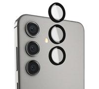 CASE MATE Protection Caméra pour Galaxy S24 Aluminium Ring Lens Antichoc Noir transparent