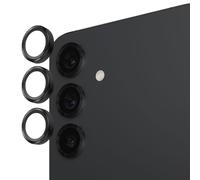 Case-Mate Protection d'objectif d'appareil photo Samsung Galaxy S25 Plus avec anneaux en aluminium noir - Double verre trempé, durable anti-rayures - Vue ultra HD avec prise de vue de nuit, compatible