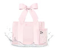 Case-Mate Sac fourre-tout de plage léger avec pochette pour téléphone pour femme, imperméable, anti-pointes, pliable et lavable, sac fourre-tout pour la plage, la piscine, les voyages et les vacances,