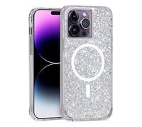 Case-Mate Twinkle MagSafe Coque de Protection Compatible avec Apple iPhone 14 Pro Max à Paillettes [Protection Contre Les Chutes de 3 m, matériau recy nneau intégré irisé] - Stardust