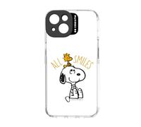 case&me Coque iPhone 14 Motif Peanuts, Coque iPhone Snoopy, Protection de l'appareil Photo, Boutons protégés, Transparent