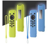 Case pour Samsung Télécommande 2023: WUZUN Compatible avec TM2360E/TM2361E BN59-01432A/01432J, Non-Slip Solar Cell Case (Glow Blue + Glow Green)