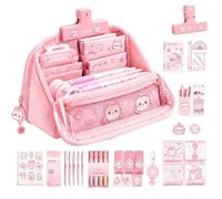 Case Set Large Capacity Cute Cat Back to School Stationery capacity