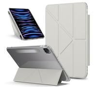 Case Tablet PC Compatible avec iPad Pro 12.9 2021/2020/2018 5e/4e/3e génération, coque magnétique détachable, étui de protection fin, coque arrière transparente, support, coque antichoc Tablet Couvert