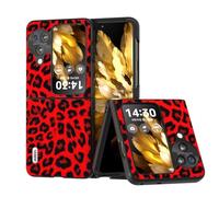 Case Tablet PC Coque compatible avec OPPO Find N3 Flip, motif léopard, fine et rigide, absorption des chocs, protection complète robuste Compatible with Find N3 Flip Tablet Couverture arrière ( Color