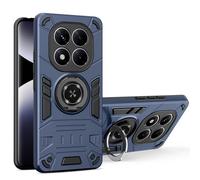 Case Tablet PC Coque de Protection intégrale for Xiaomi Redmi Note 14 Pro 4G/5G/POCO X7, Double Couche de qualité Militaire, résistante aux Chocs, avec béquille Tablet Couverture arrière(Blu)