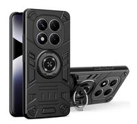 Case Tablet PC Coque de Protection intégrale for Xiaomi Redmi Note 14 Pro 4G/5G/POCO X7, Double Couche de qualité Militaire, résistante aux Chocs, avec béquille Tablet Couverture arrière(Svart)