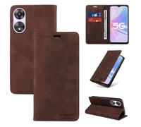 Case Tablet PC Étui portefeuille compatible avec Oppo A78 5G avec porte-cartes, blocage RFID, étui de protection en cuir durable résistant aux chocs Tablet Couverture arrière ( Color : Kahverengi )