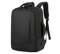 Case2go - Backpack 15.6 Inch - Avec bretelles réglables - Résistant à l'eau - Polyester - Noir
