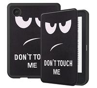 Case2go - Coque Compatible avec Kobo Clara 2E - Cuir Artificiel Case - Sleepcover - Dont Touch Me