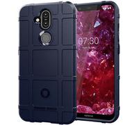 Case2go - Coque de téléphone compatible avec Nokia 1 Plus - TPU cover - Sombre Bleu