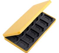 Case2go - Enveloppe pour carte de jeu Nintendo Switch - 24 compartiments - Silicone - Jaune