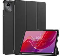 Case2go - Etui compatible avec Lenovo Tab M11 - Fonction Auto/Wake - Housse en simili cuir - Noir
