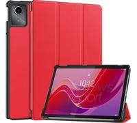 Case2go - Etui compatible avec Lenovo Tab M11 - Fonction Auto/Wake - Housse en simili cuir - Rouge