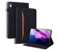 Case2go - Etui compatible avec Lenovo Tab P11 - Avec porte-cartes - Housse en cuir PU - Noir