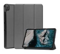 Case2go - Etui compatible avec Nokia T20 10.4 (2021) - - Housse en simili-cuir - Gris