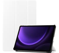 Case2go - Étui compatible avec Samsung Galaxy Tab S9 FE - Étui trois pièces - Housse TPU - Blanc