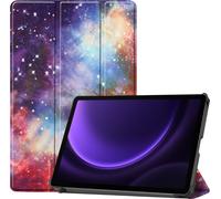 Case2go - Étui compatible avec Samsung Galaxy Tab S9 FE - Étui trois pièces - Housse TPU - Galaxia